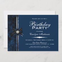 Festa de aniversário azul na moda