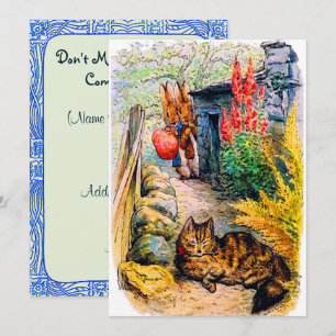 Convite Festa de aniversário Beatrix Potter Bunnies Assis