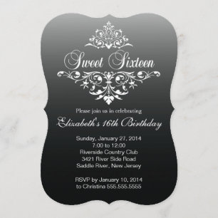 Convite Festa de aniversário Branca Branca Moderna Dezess