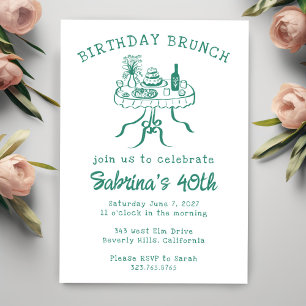 Convite Festa de aniversário Buffet Mesa Desenho Personali