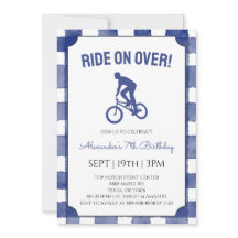 Festa de Aniversário com Bicicleta BMX de Xadrez A