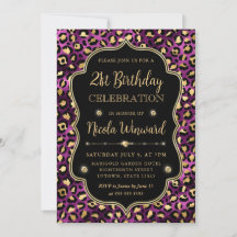 Festa de Aniversário com Estampa de Leopardo Doura