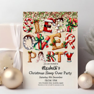 Convite Festa de Aniversário com Pernoite de Natal 