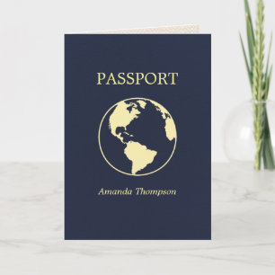 Convite Festa de Aniversário com tema de Passaporte