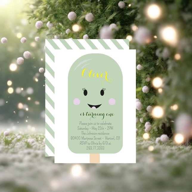 Convite Festa de aniversário Cone Scoop Confetti do Sorvet (Criador carregado)