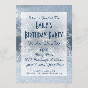 Convite Festa de aniversário congelada país das maravilh