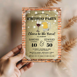 Convite Festa de Aniversário Conjunta | Parabéns aos Anos
