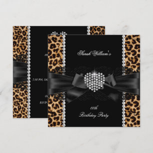 Convite Festa de Aniversário Coração de Diamante com Renda