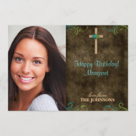 Convite Festa de Aniversário Cristã Foto Eu posso fazer to