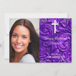 Convite Festa de Aniversário Cristã Foto Eu posso fazer to