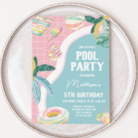 Festa de aniversário da Festa de Piscina