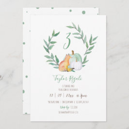 Convite Festa de aniversário da Floresta em Queda