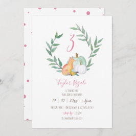 Convite Festa de aniversário da Floresta em Queda