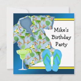 Convite Festa de Aniversário da Mans BBQ na Praia Margarit