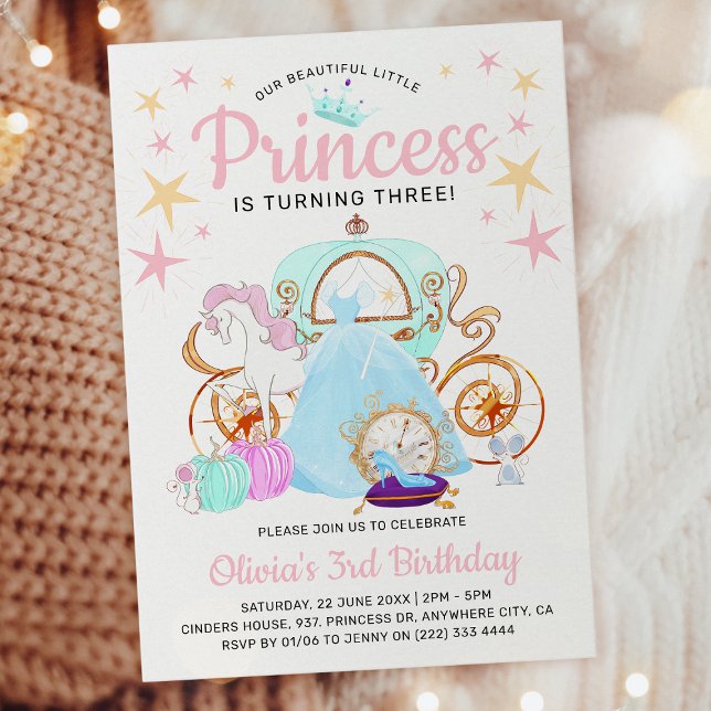 Convite Festa de Aniversário da Nossa Princesinha (Criador carregado)