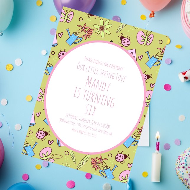 Convite Festa de Aniversário da Primavera e dos Livros (Criador carregado)