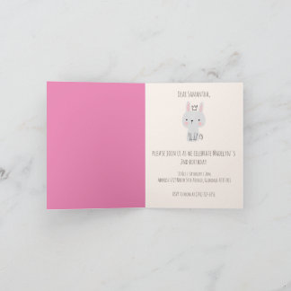 Convite Festa de aniversário da Princesa Bonita