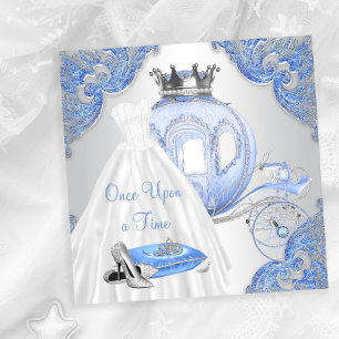 Convite Festa de Aniversário da Princesa Cinderela Luxuosa