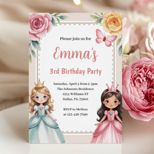 Convite Festa de Aniversário da Princesa Fofa 3 anos