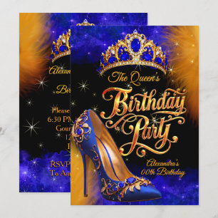 Convite Festa de Aniversário da Princesa Rainha Sapato Dou