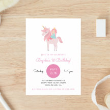 Festa de Aniversário da Princesa Unicórnio Rosa