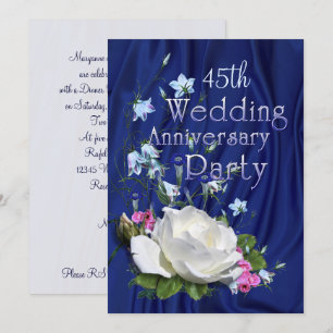 Convite Festa de Aniversário da Rosa Branca Ano Personaliz