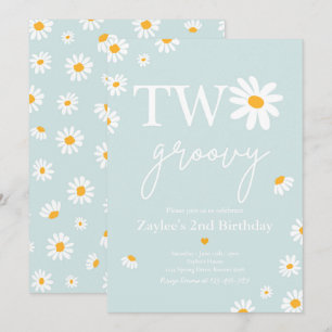 Convite Festa de aniversário Daisy Boho Dois segundo aniv