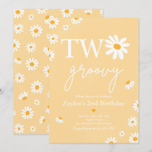 Convite Festa de aniversário Daisy Boho Dois segundo aniv