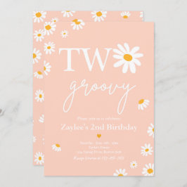 Convite Festa de aniversário Daisy Boho Dois segundo anive