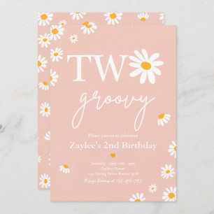 Convite Festa de aniversário Daisy Boho Dois segundo anive