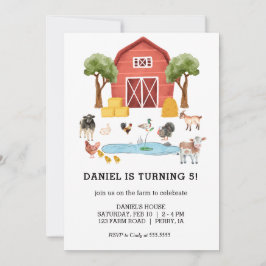 Convite Festa de aniversário das Crianças de Aquarelas de