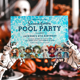 Convite Festa de Aniversário das Crianças no Halloween na