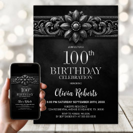 Convite Festa de Aniversário de 100 anos da Flor de Prata