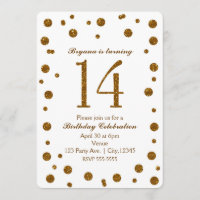 Festa de Aniversário de 14 anos com Pontos Brilhan