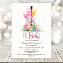 Festa de Aniversário de 16 Anos com Guitarra e Bal