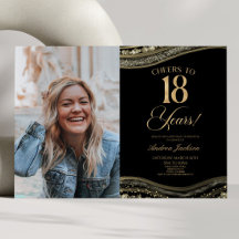 Festa de Aniversário de 18 Anos com Imagem de Ágat