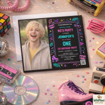 Festa de Aniversário de 1 Ano com Estilo Retro Neo