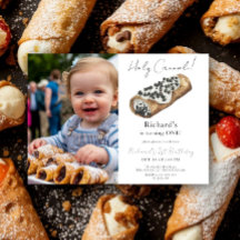 Festa de Aniversário de 1 ano Watercolor Cannoli