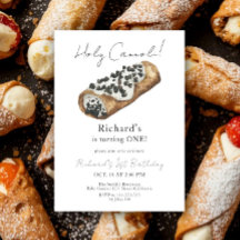 Festa de Aniversário de 1 ano Watercolor Cannoli