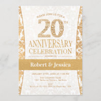 Festa de Aniversário de 20 anos - Dourado Branco