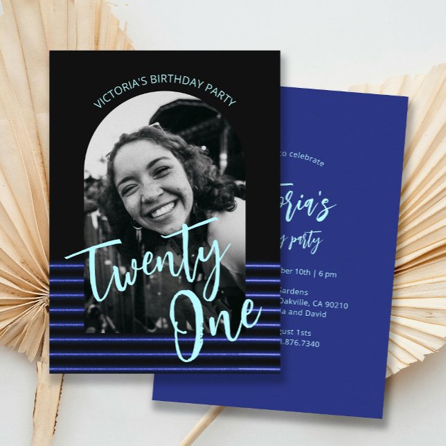 Convite Festa de aniversário de 21 anos de Fotografia em A (Criador carregado)
