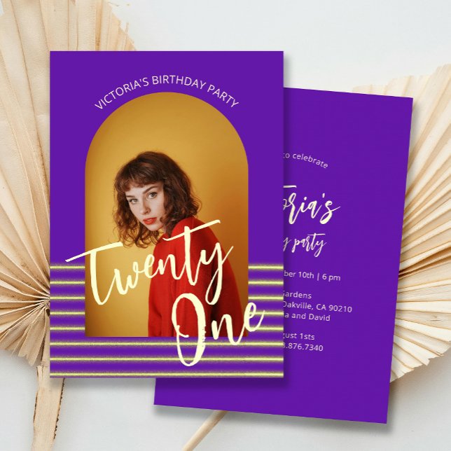 Convite Festa de aniversário de 21 anos de Fotografia em A (Criador carregado)