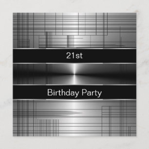 Convite Festa de Aniversário de 21 Anos do Homem com Listr
