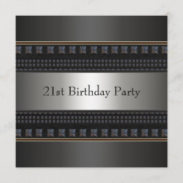 Convite Festa de Aniversário de 21 Anos do Homem de Couro