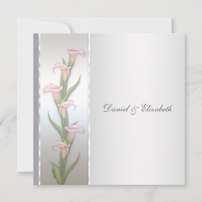 Convite Festa de Aniversário de 25 anos Calla Lily (Frente)