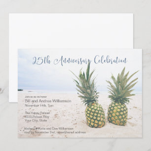 Convite Festa de Aniversário de 25 Anos Tropical