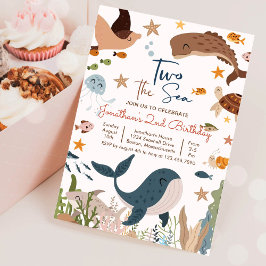 Convite Festa de Aniversário de 2 anos do Tubarão Baleia T