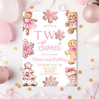Festa de Aniversário de 2 anos Two Sweet Gingerbre
