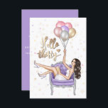 Convite Festa de aniversário de 30 anos<br><div class="desc">Alô da tendência,  30 festas de aniversário convidam com um tema roxo personalizável para suas especificações de evento.</div>
