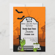 Festa de Aniversário de 30 anos com Tema de Terror